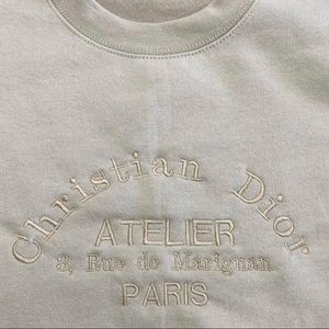 Beige Dior Crewneck Sweatshirt